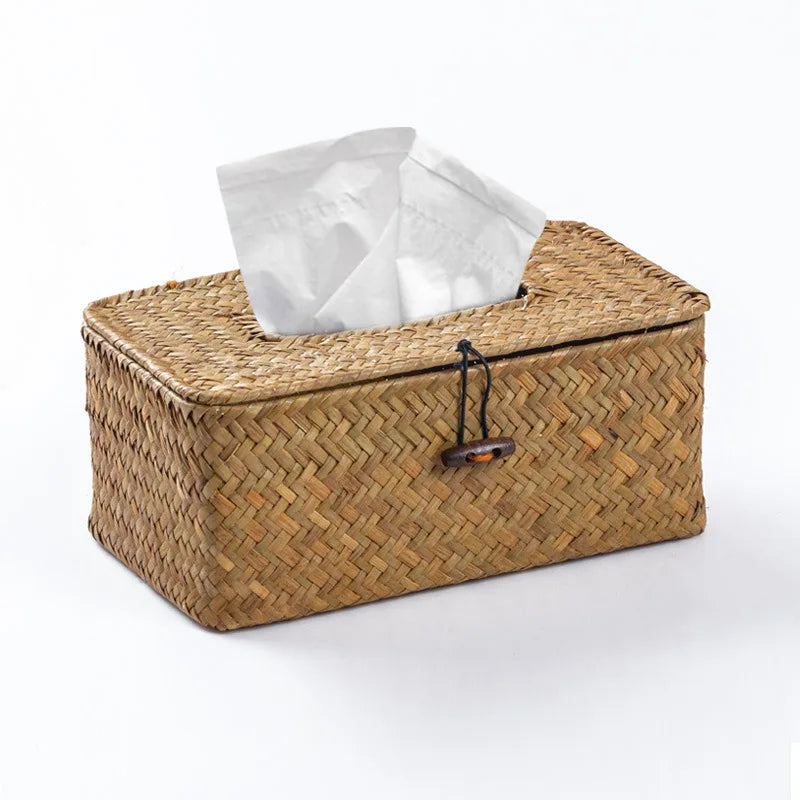 Bamboo Tissue Box Cover