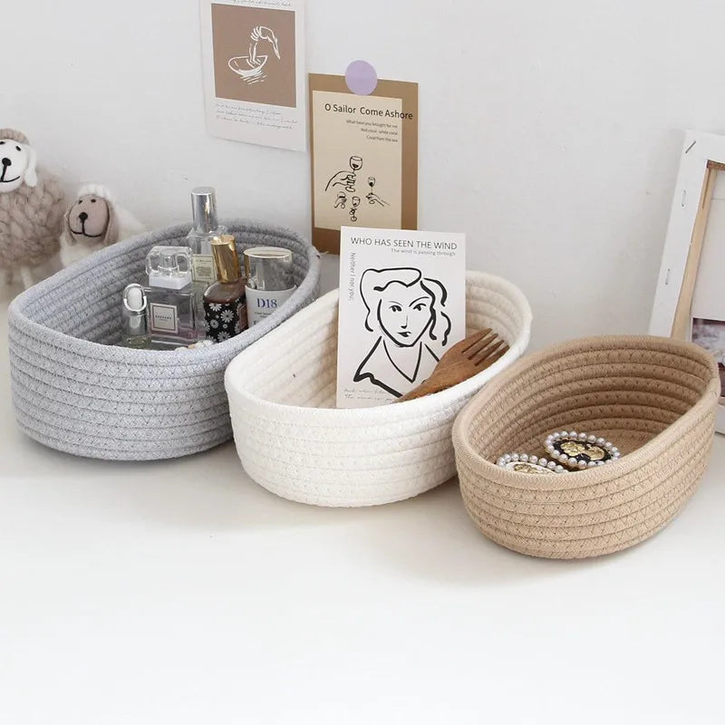 Nordic Woven Cotton Basket