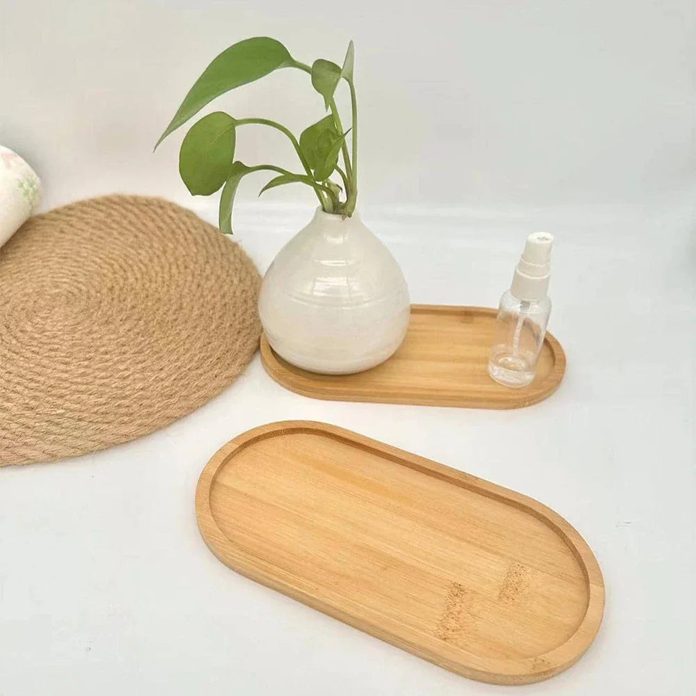 Bamboo Round Display Plate